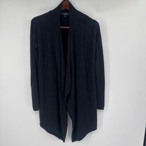 Barefoot Dreams Black Waterfall Cardigan Sweater